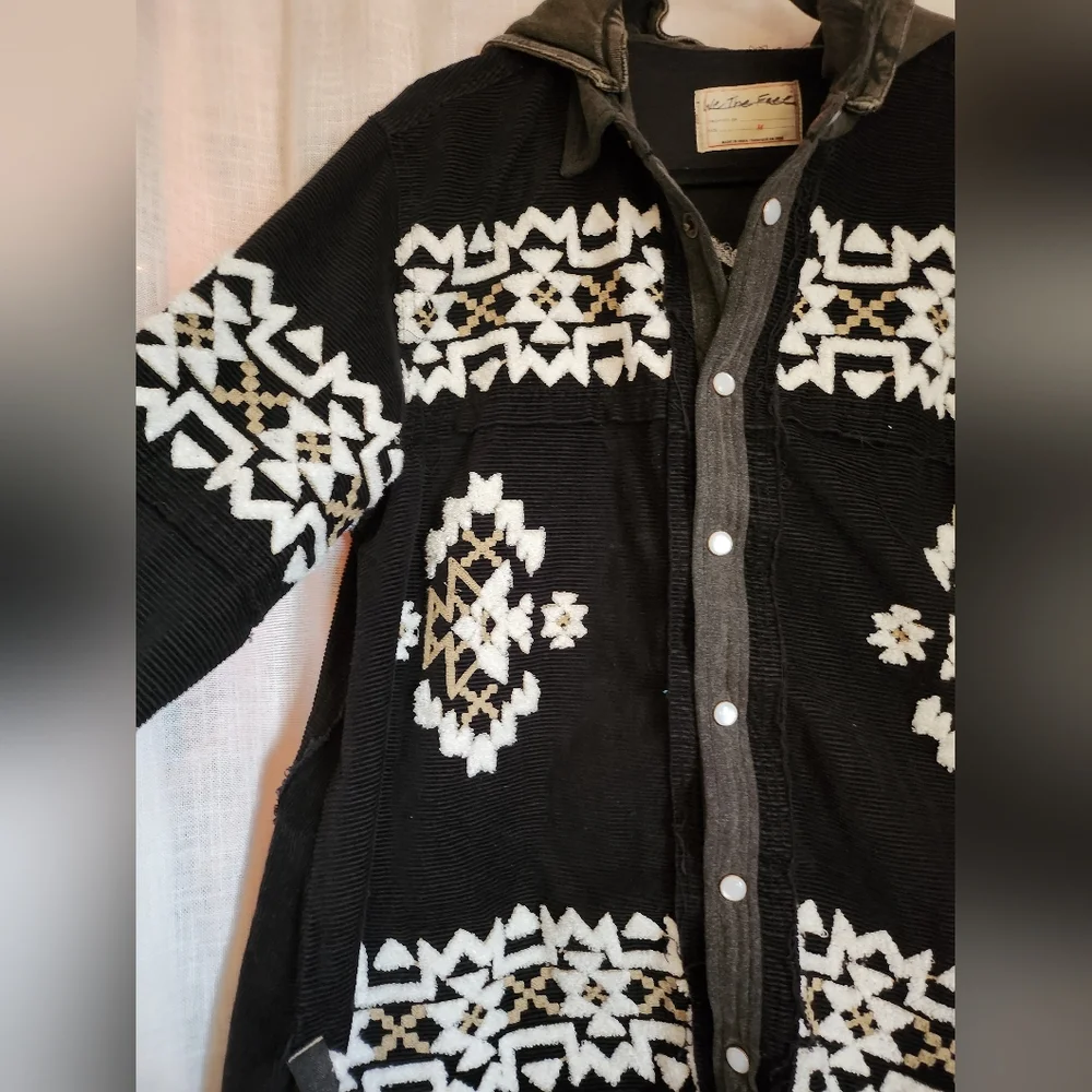 We The Free Cozy Up Patterned Button Up - Picture 10 of 12